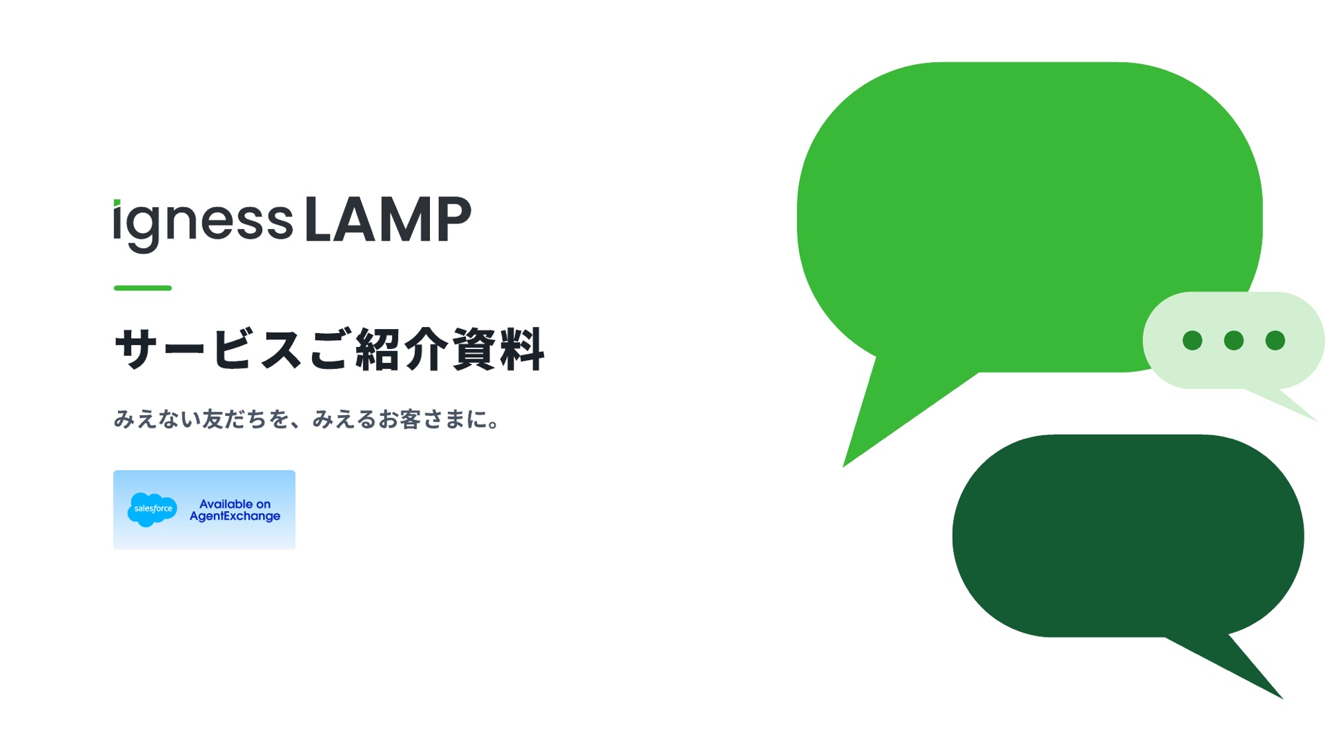 Igness LAMP 製品紹介資料の表紙